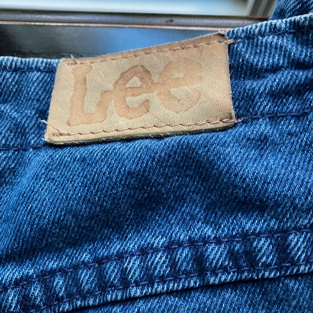 Vintage Lee super high rise Indigo Blue Denim Jeans